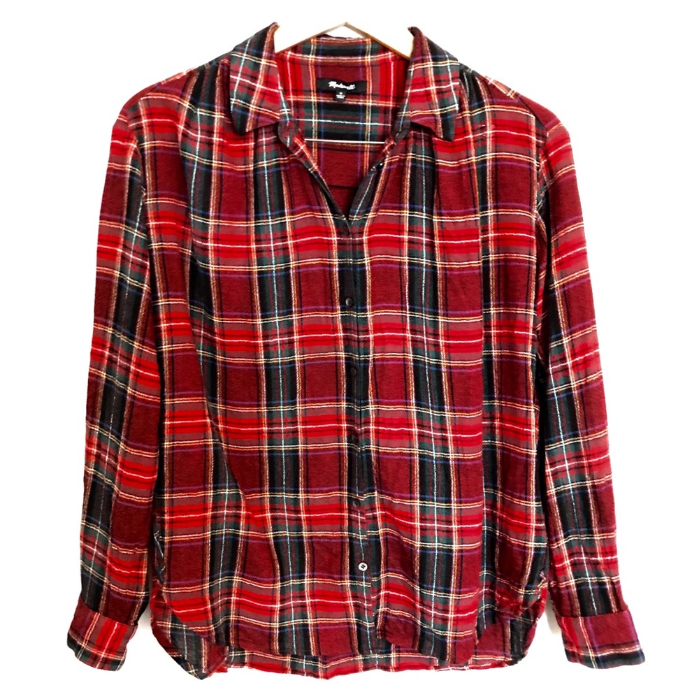 Madewell plaid button up